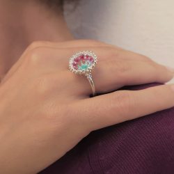 Contemporary Jewelry Enamel Ring