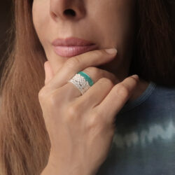 Silver Lace Ring Contemporary