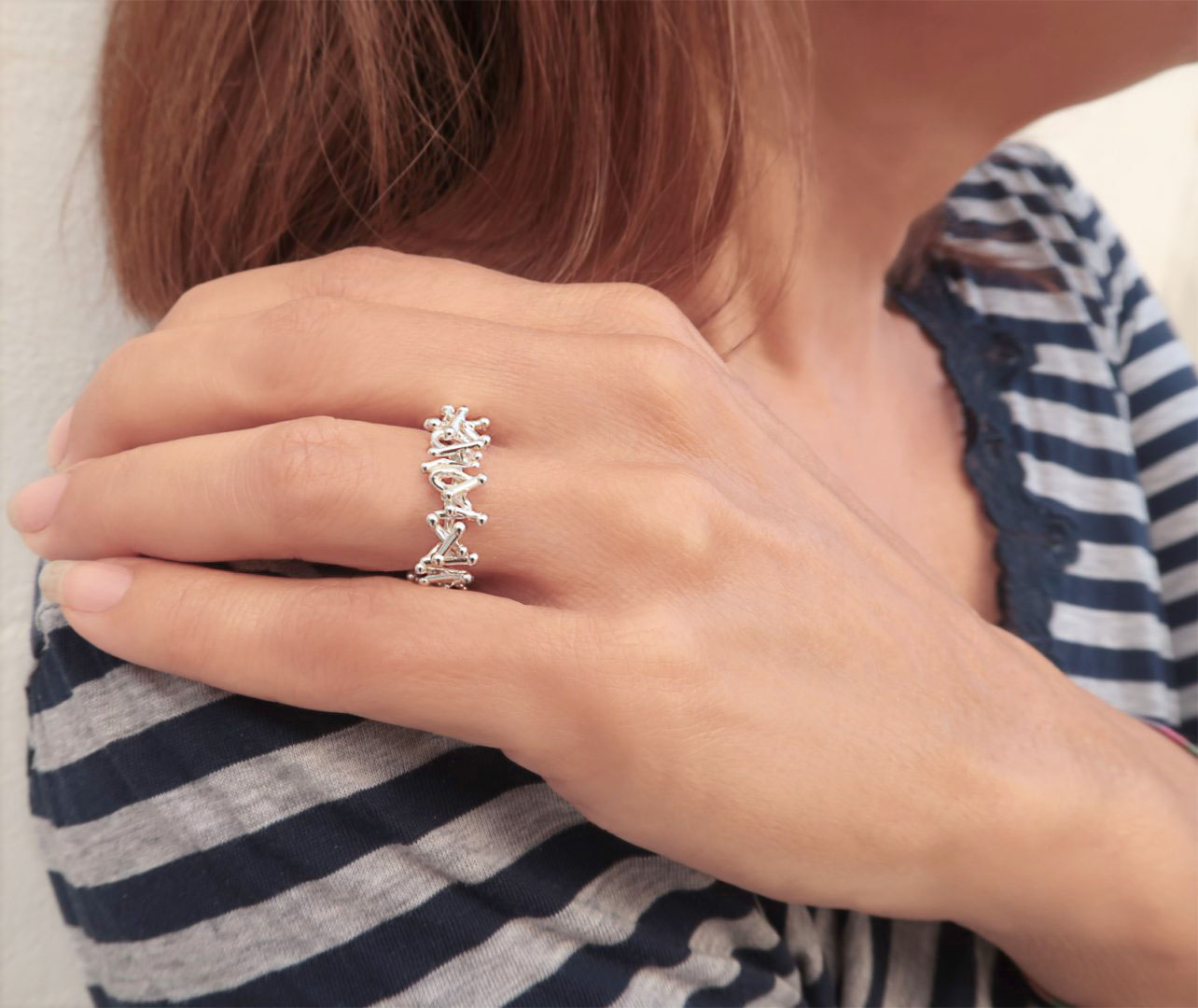 Spheres Ring Spheres Ring in solid Sterling silver, handcrafted artisan by jewelersoul, statement ring for woman.